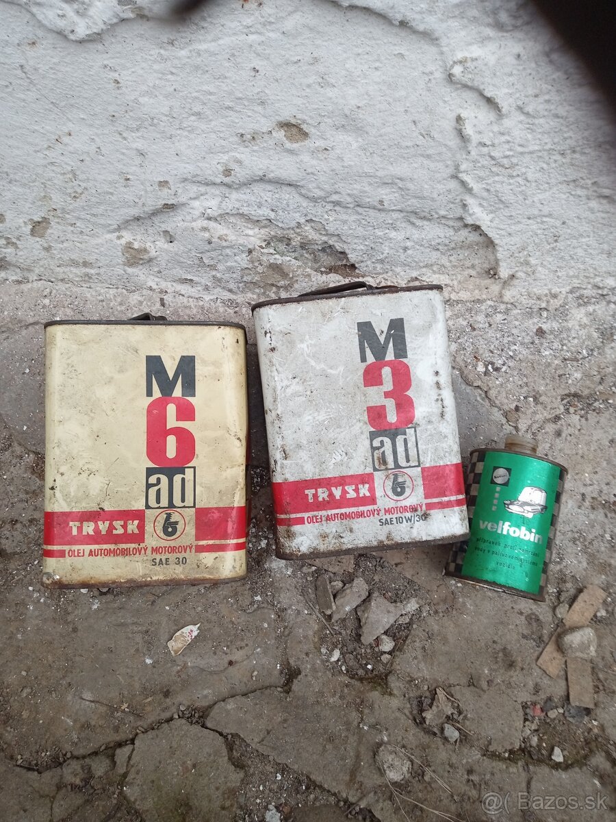 Staré od oleja plech.nadoby - 7