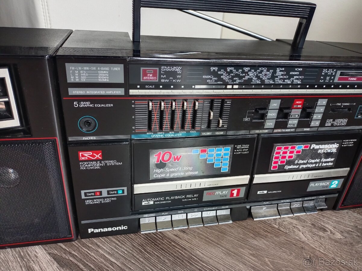 Panasonic RX CW 26L, radiomagnetofon retro kazeťák - 7
