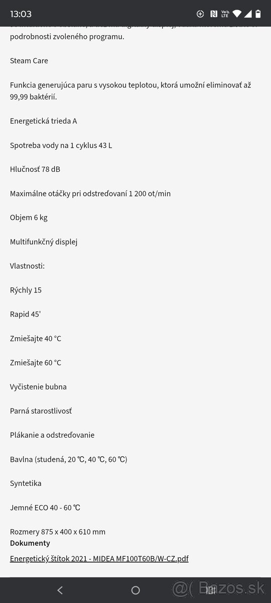 Nová práčka Midea - 7