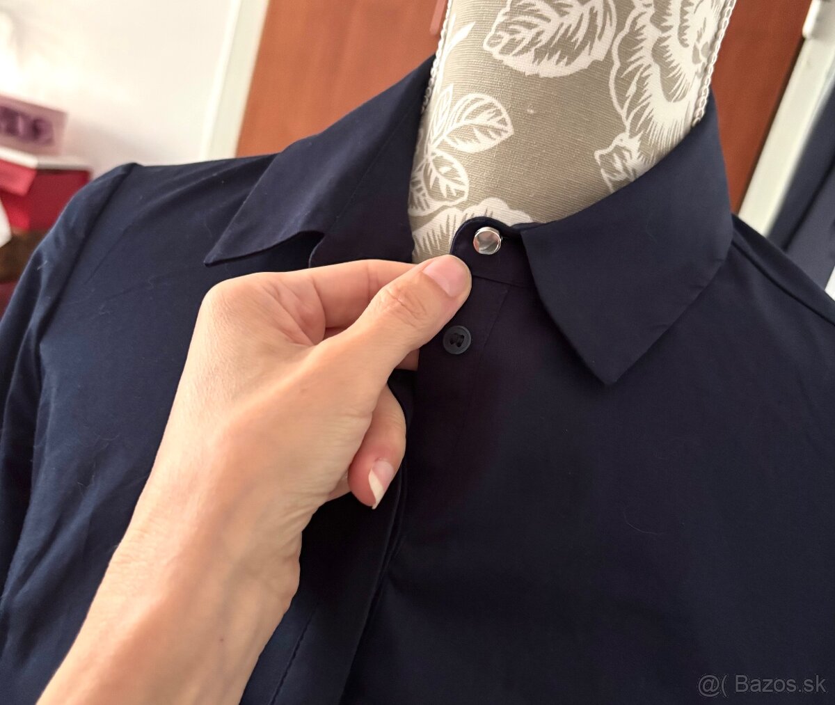 Tmavomodré šaty Orsay - 7