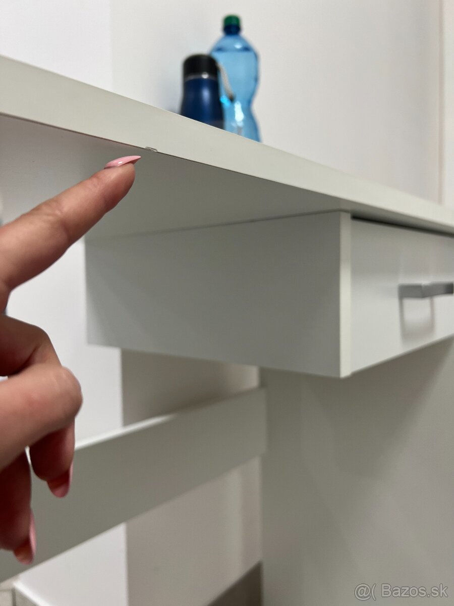 Písací stôl biely - 7