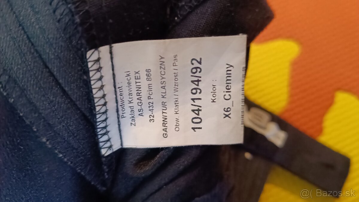 Pánsky oblek Garnitex čierny - 7