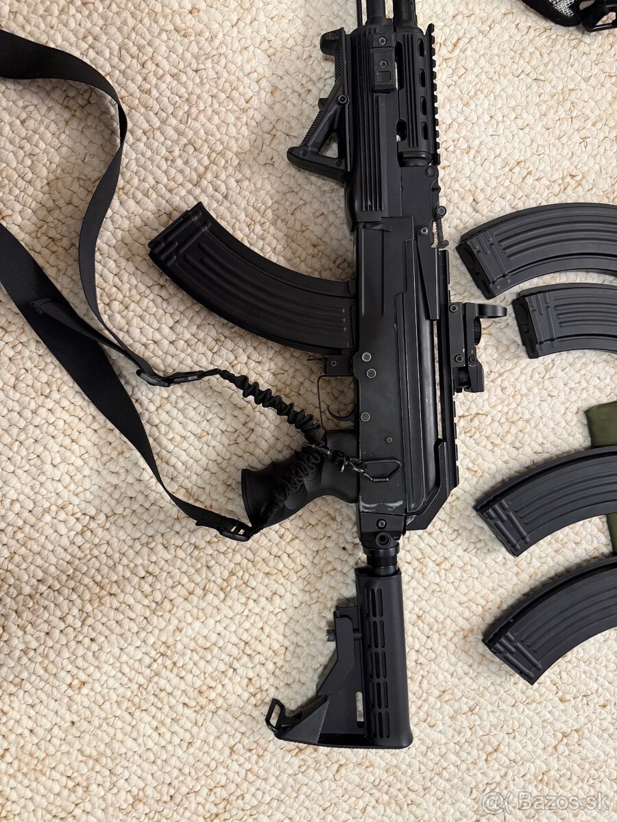CYMA AK-74C (AK-47) Tactical (CM.039C) + Taška + 5x Zásobník - 7