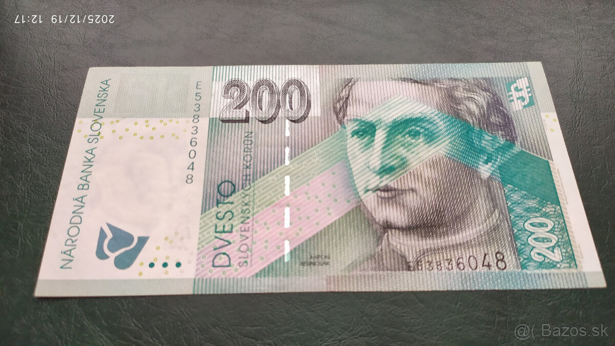 Bankovky 200 Sk s. E 1995, 1999 a 2002 - 7