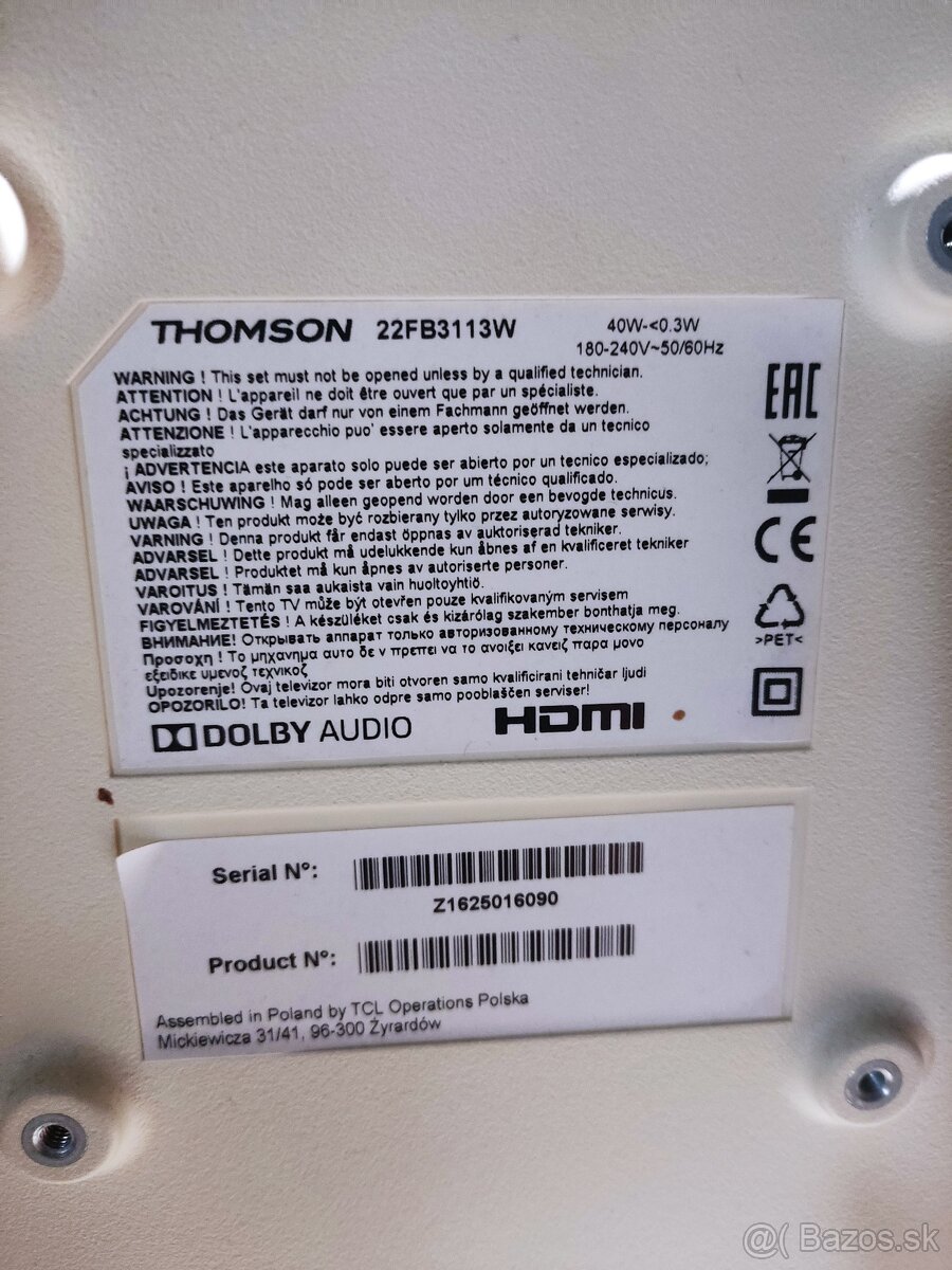 Thomson biely televízor - 7