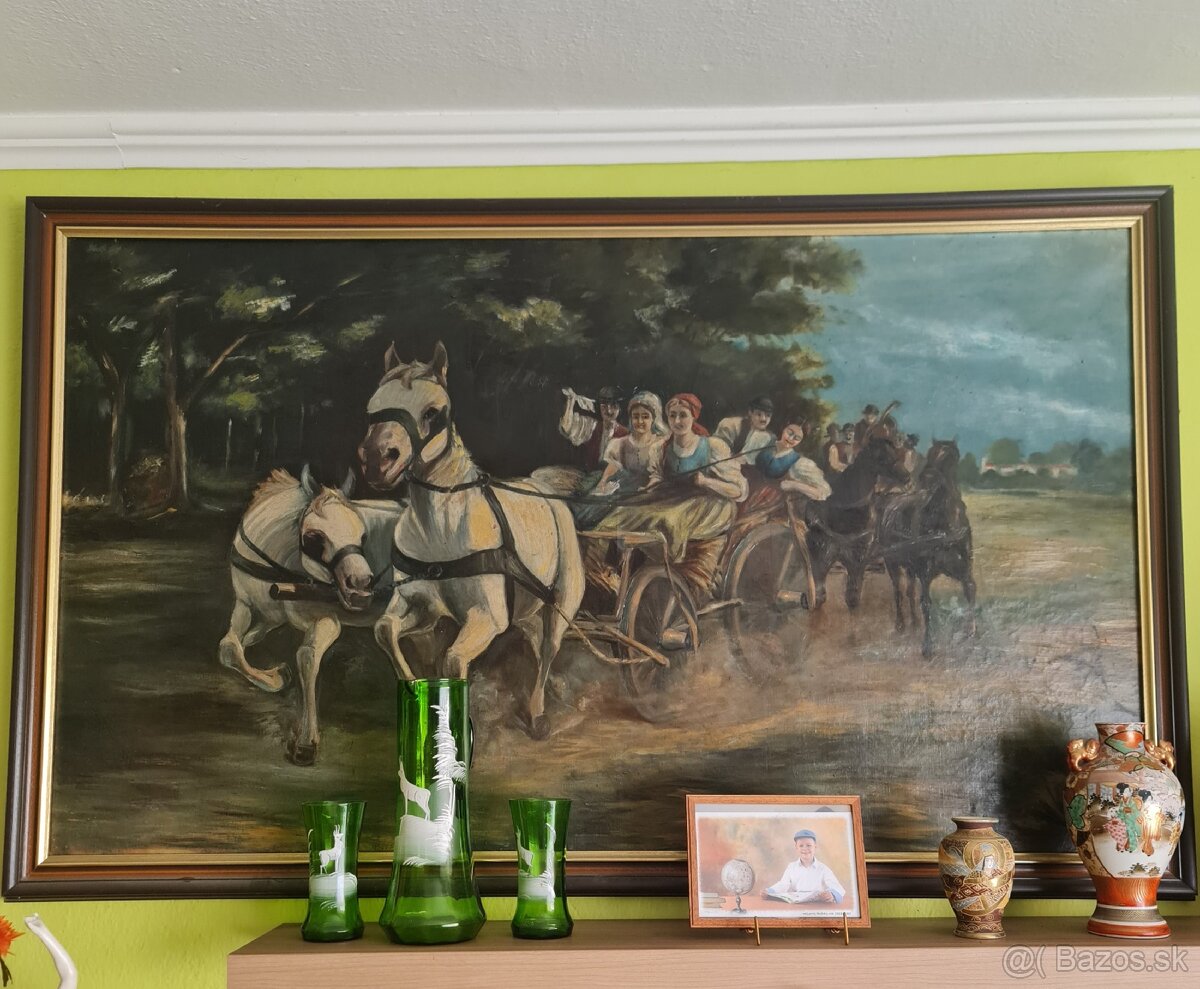 Rôzne stare obrazy, vsetko olej - 7