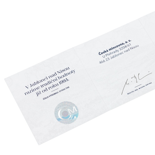 Investicne striebro mince minca Český Lev - 7