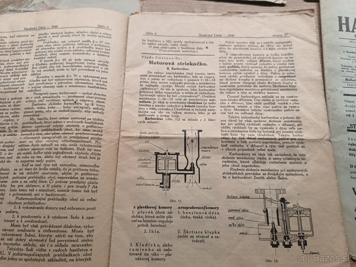 6x Hasičské listy 1936,1937,1940 - 7
