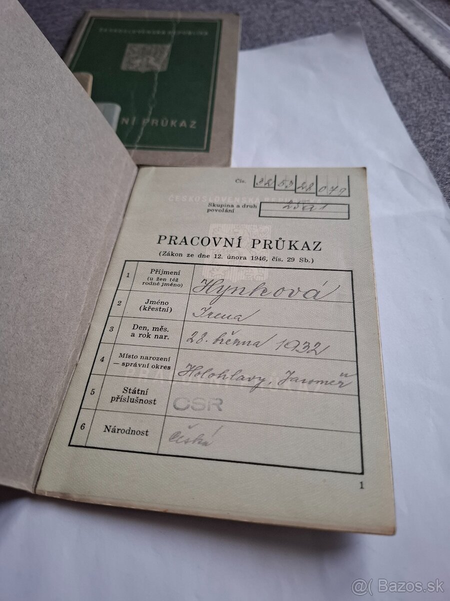 Staré pracovné preukazy - 7