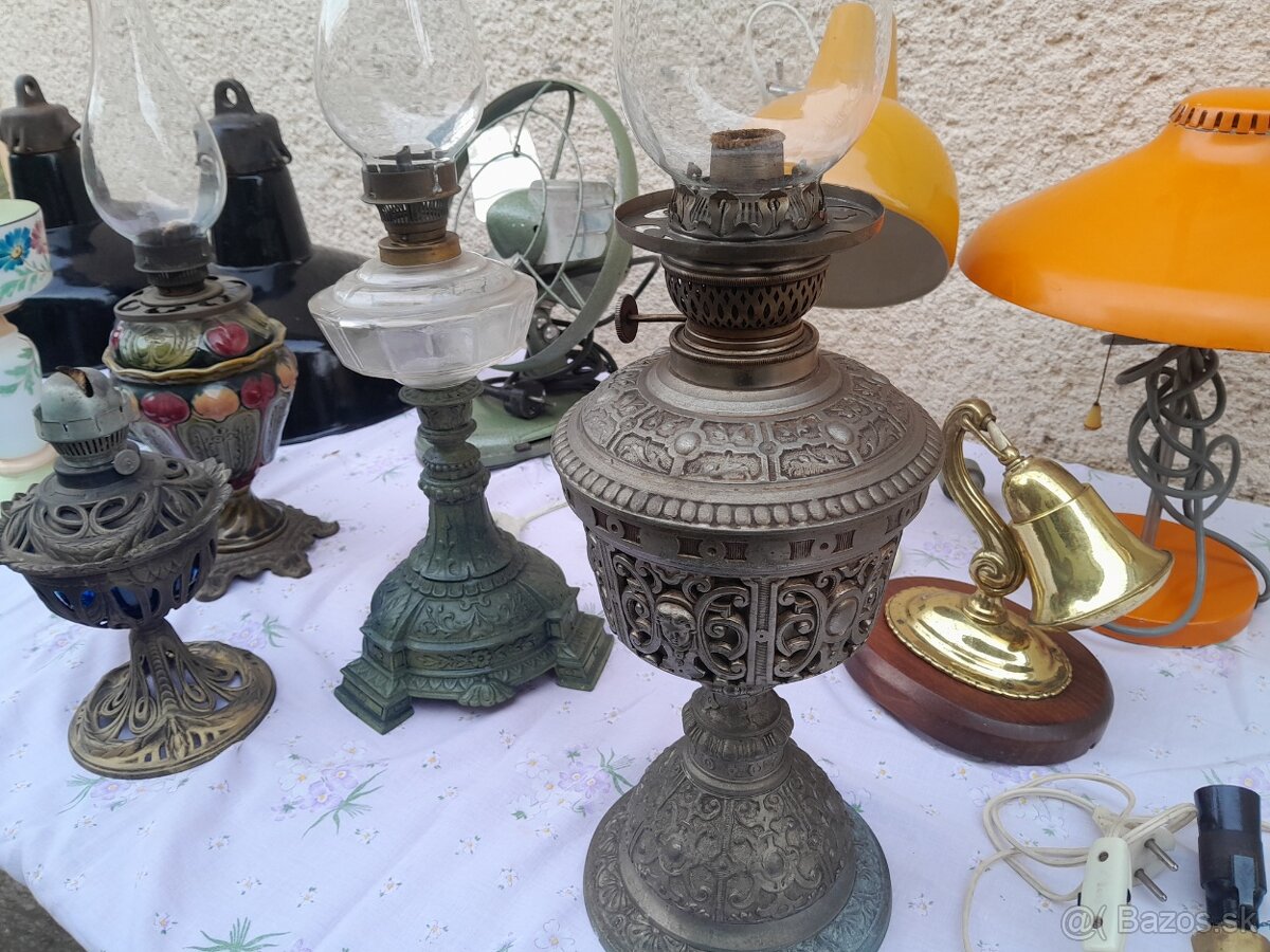 Historická petrolejová,elektrická,retro vetilátor. - 7