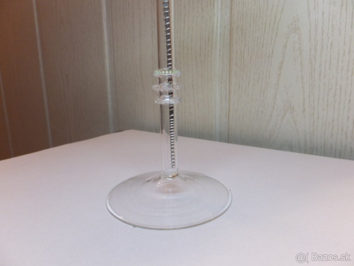 Starožitná krásná skleněná kytička, Jaroslav Brychta ŽBS. - 7