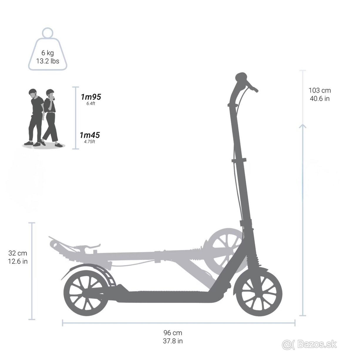 Kolobežka OXELO T7XL - 7