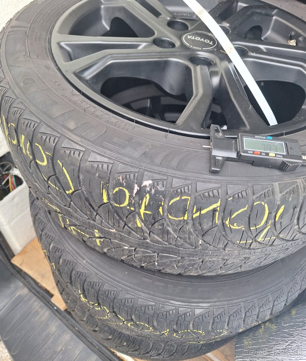 alu  kolesá   TOYOTA  R16  +  zimné pneu - 7