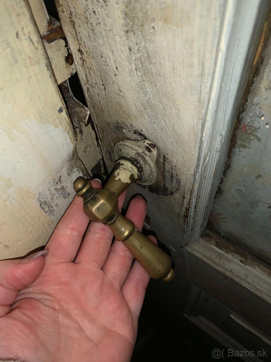 Dreve - retro dvere so zárubňami, plné aj sklenené - 7