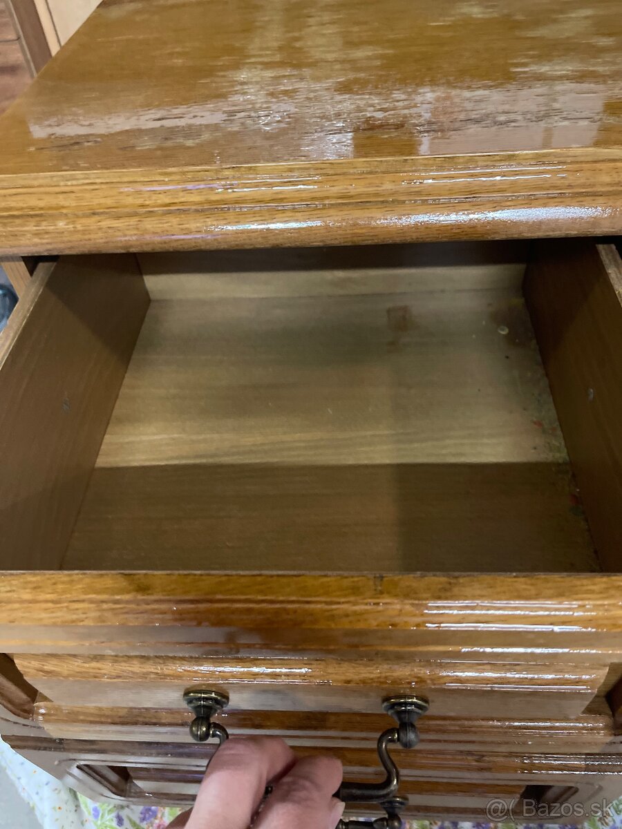 Komoda masív ,dub rustikal - 7