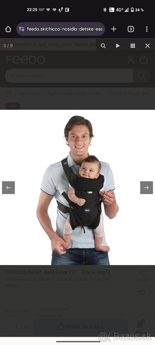 2x Nosič - Klokanka Chicco/Baby Relax - 7