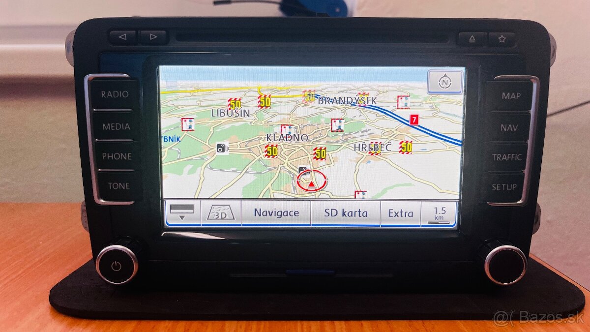 Rádio RNS 510 - VW / Škoda - RNS510 - DAB, LED, SSD - 7