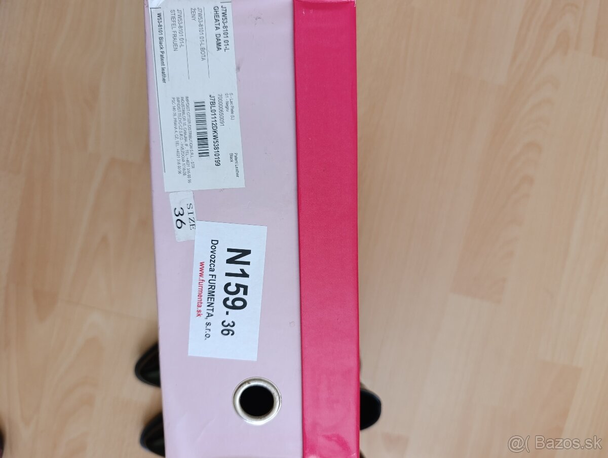 Kožené lakované čižmy - 7