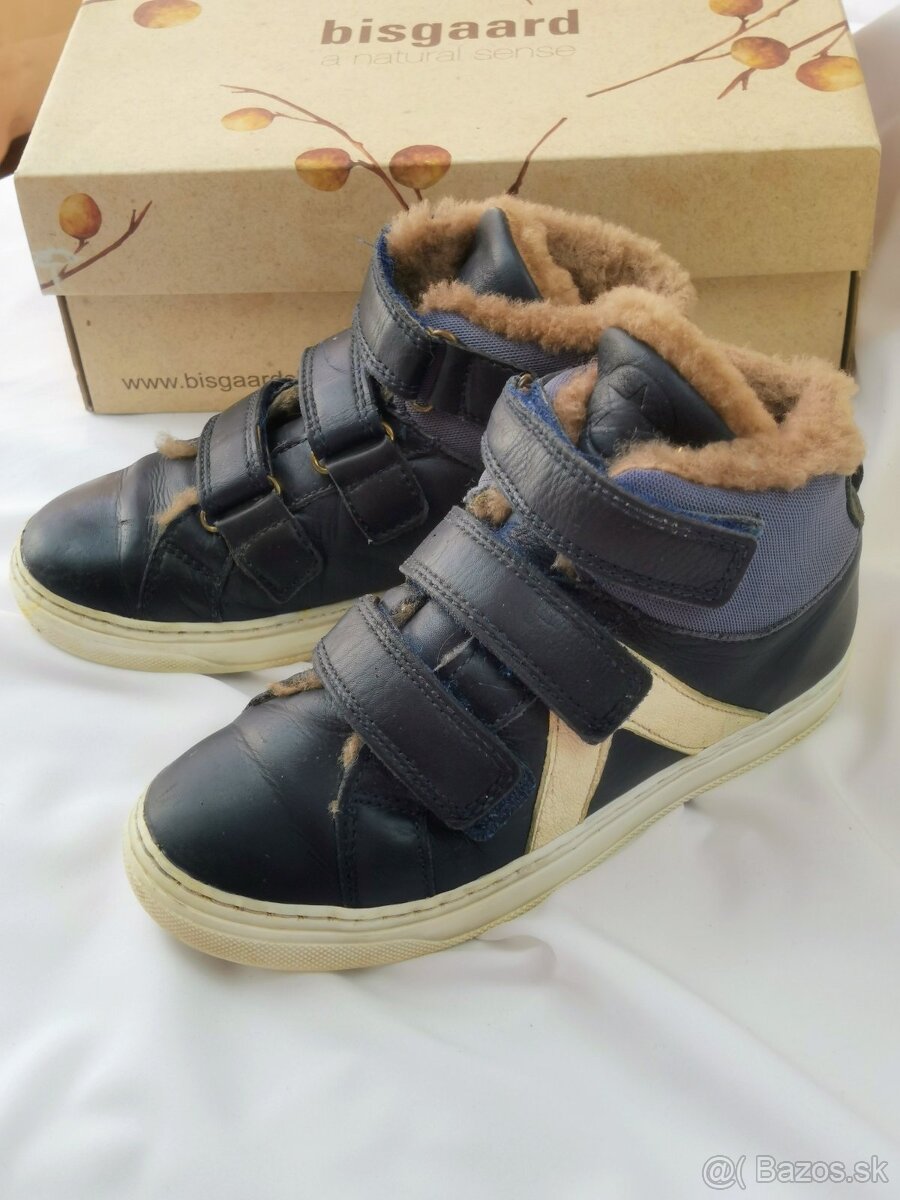 Bisgaard - zimné tenisky s pravou kožušinou veľkosť 32 - 7
