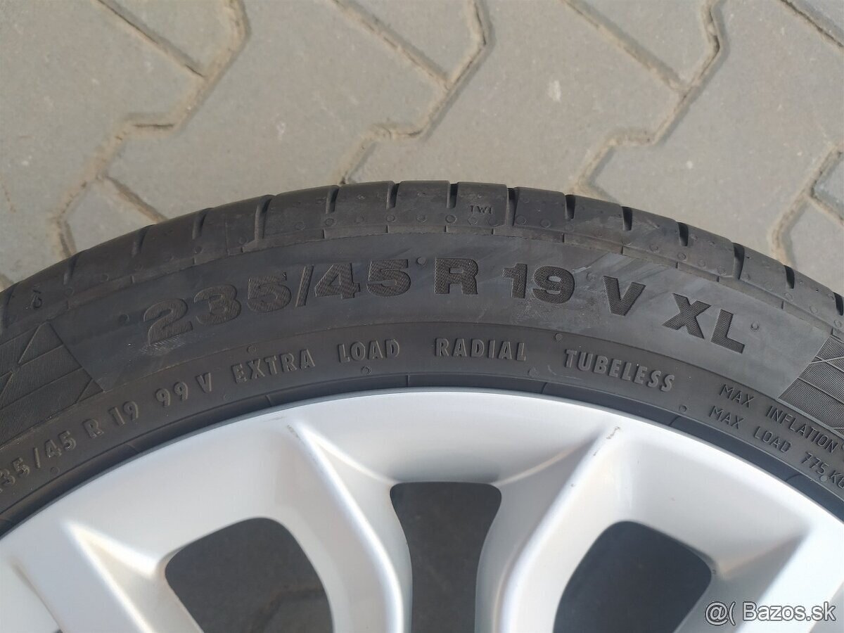 Originálna letná sada Audi R19 + Continental 235/45 R19 - 7