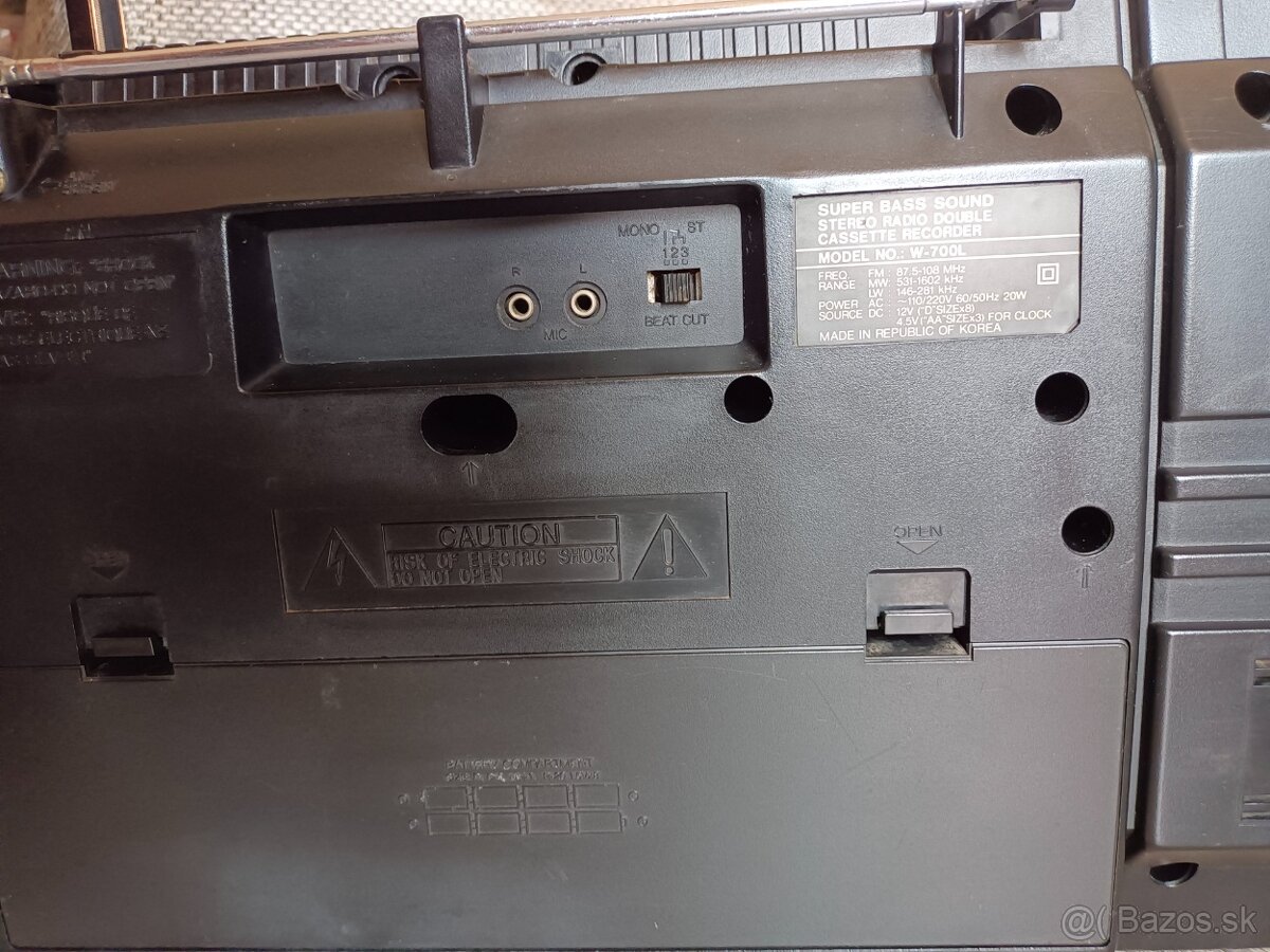 Samsung W700L radiomagnetofon retro 2 kazeťák Korea - 7