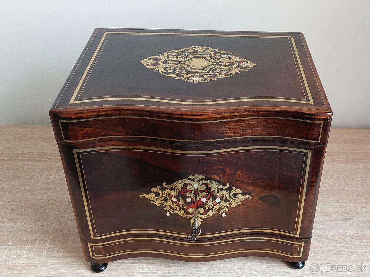 Likérnik boulle palisander Francúzsko Napoleon III - 7