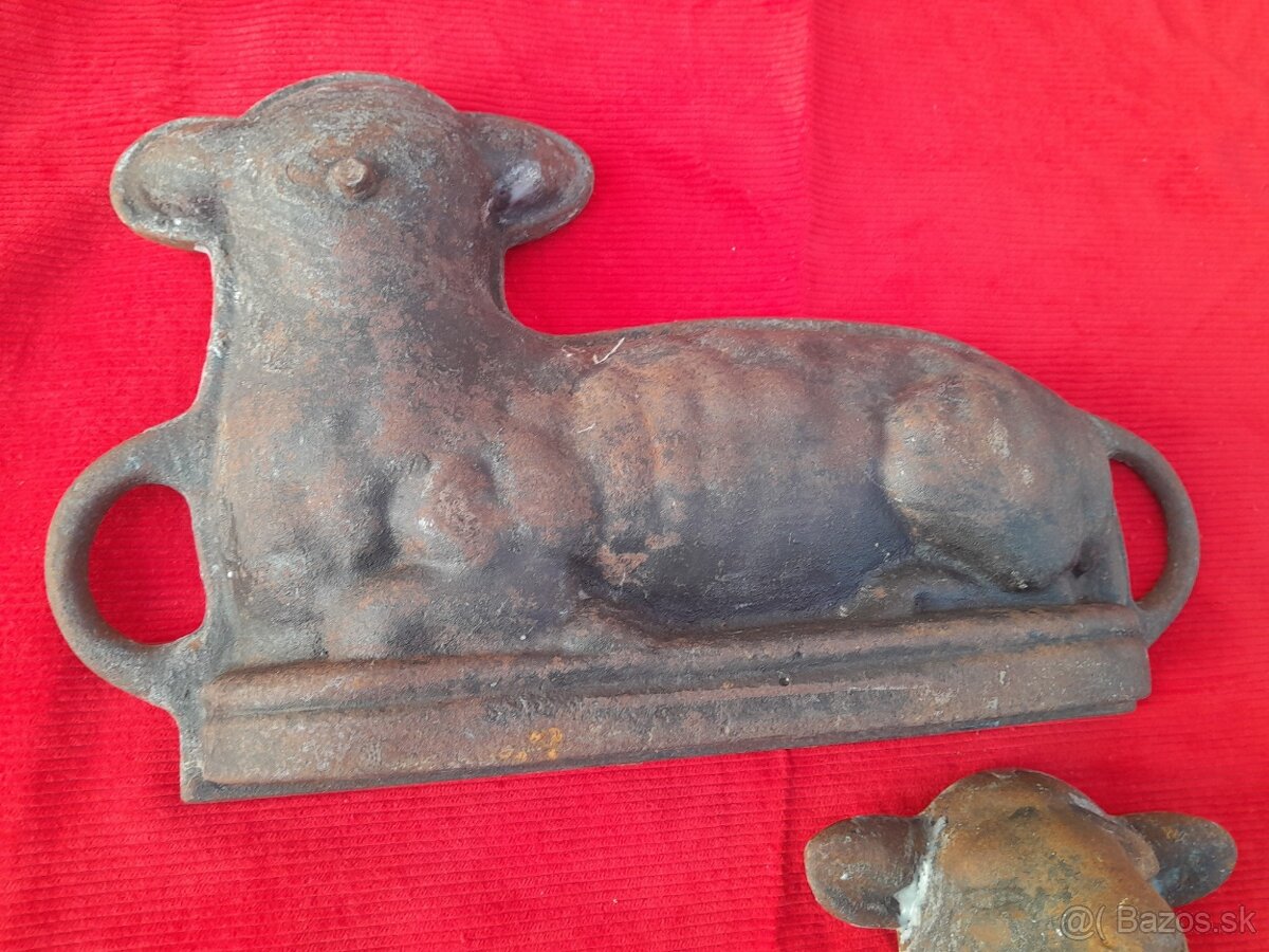 Liatinová forma na Veľkonočného barančeka-benešník. - 7