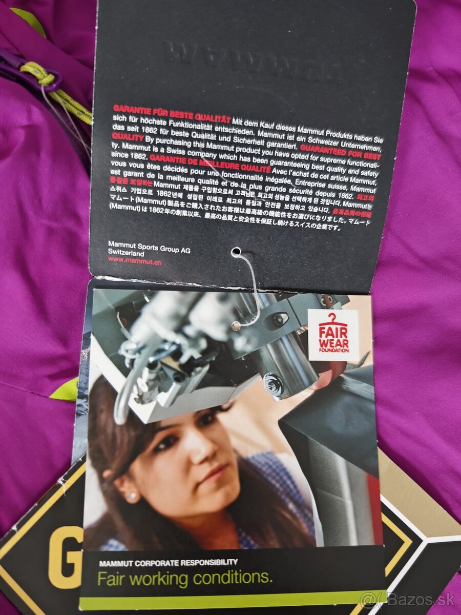 Predám dámsku bundu Mamut Gore TeX nová - 7