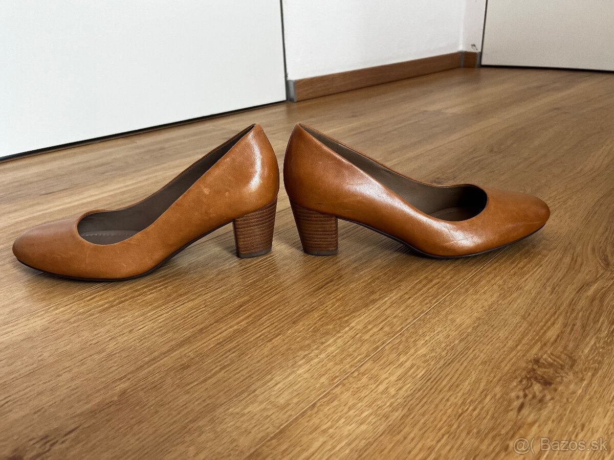 Hnedé lodičky Ecco, veľ.36 - 7