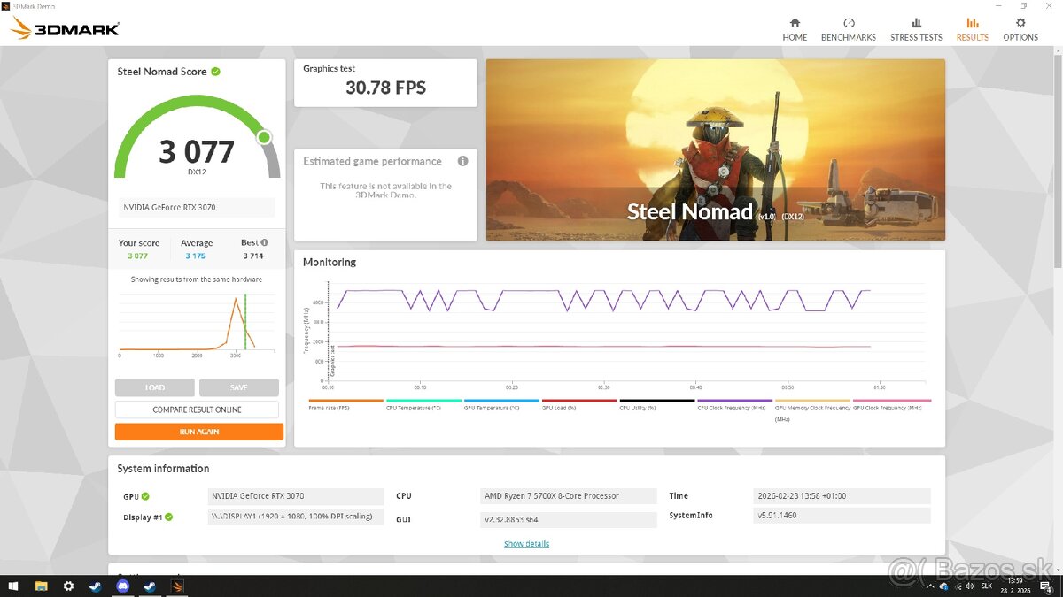 EVGA GeForce RTX 3070 8GB - 7
