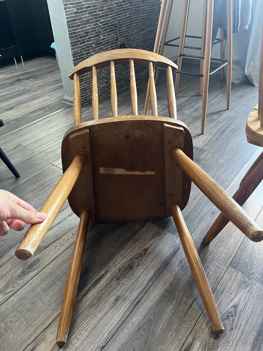 Drevené stoličky retro I nábytok - 7