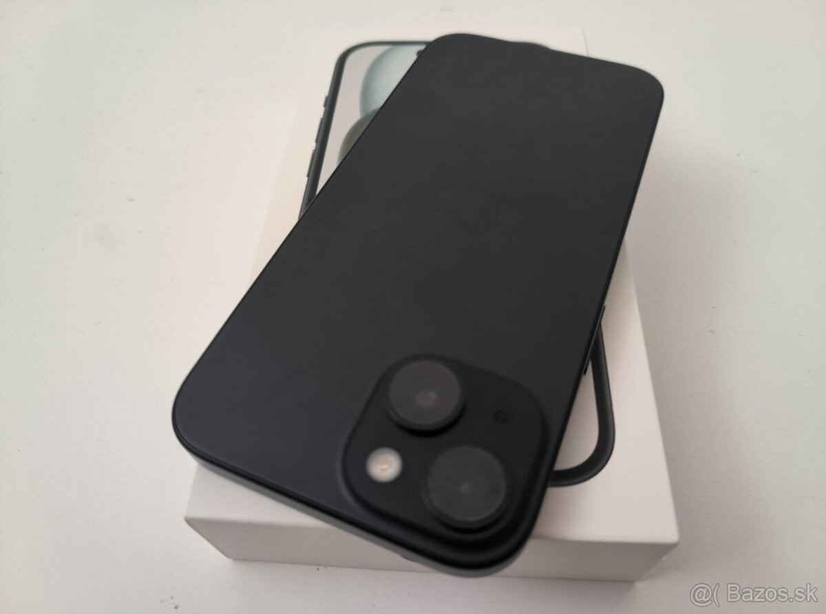 apple iphone 15 128gb Midnight / Batéria 100% - 7