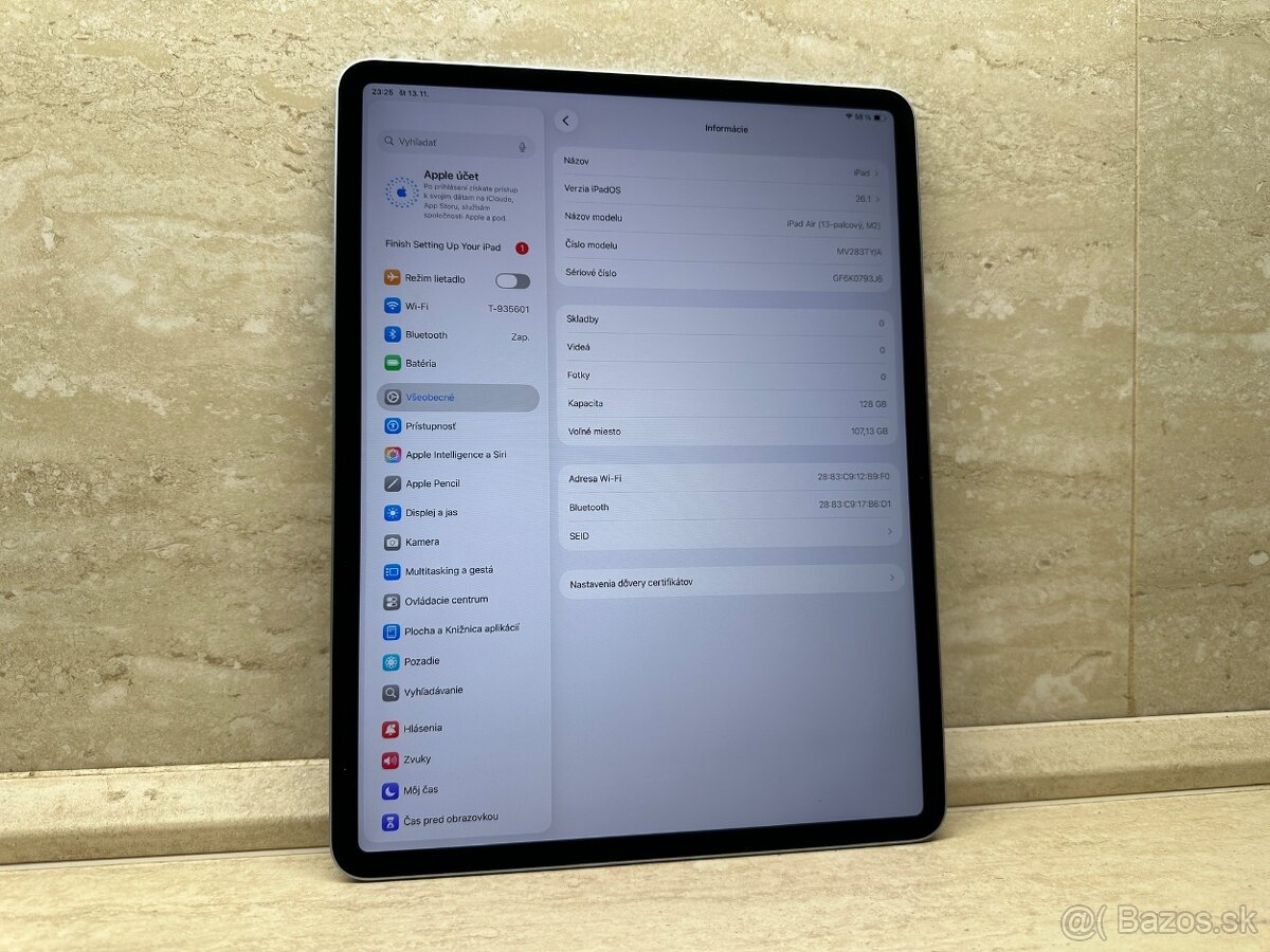 Apple iPad Air 13 (2024) 128GB Wi-Fi Blue - 7