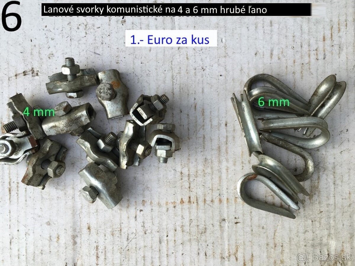 Lanové a otočné svorky rôzne druhy ČSSR - 7