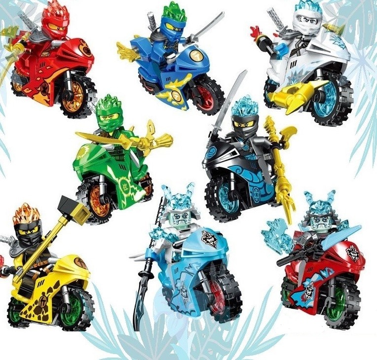NINJAGO motorky s postavickami 8ks - 7