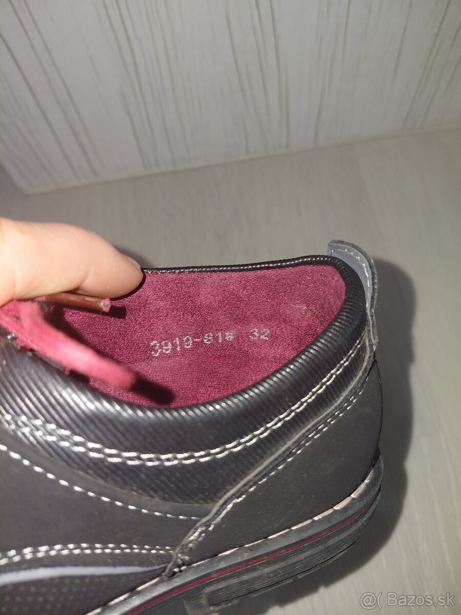 Spoločenské topánky č.32 - 7