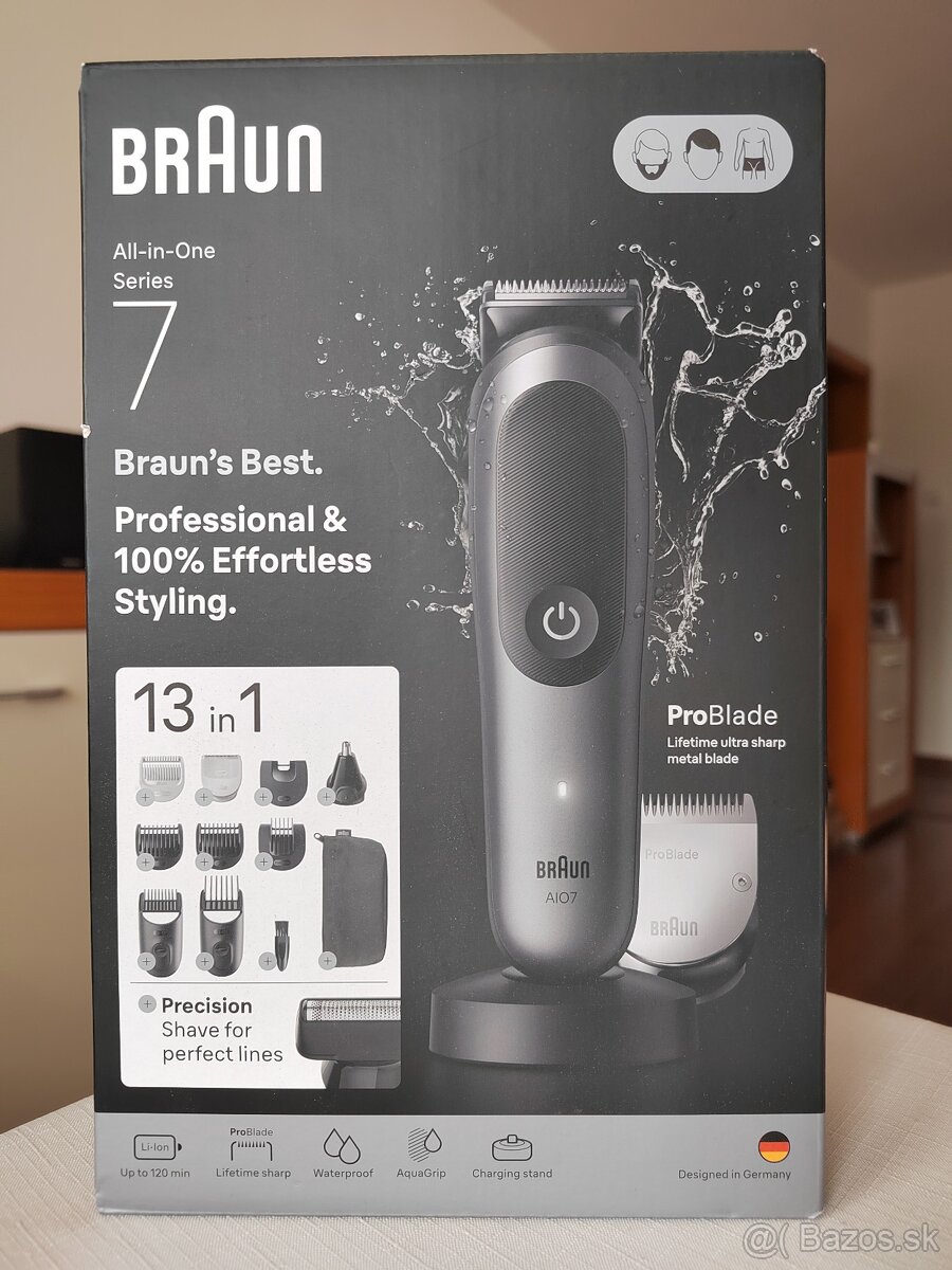 Zastrihávač multifunkčný - Braun Series 7 AIO7560 - NOVÝ - 7
