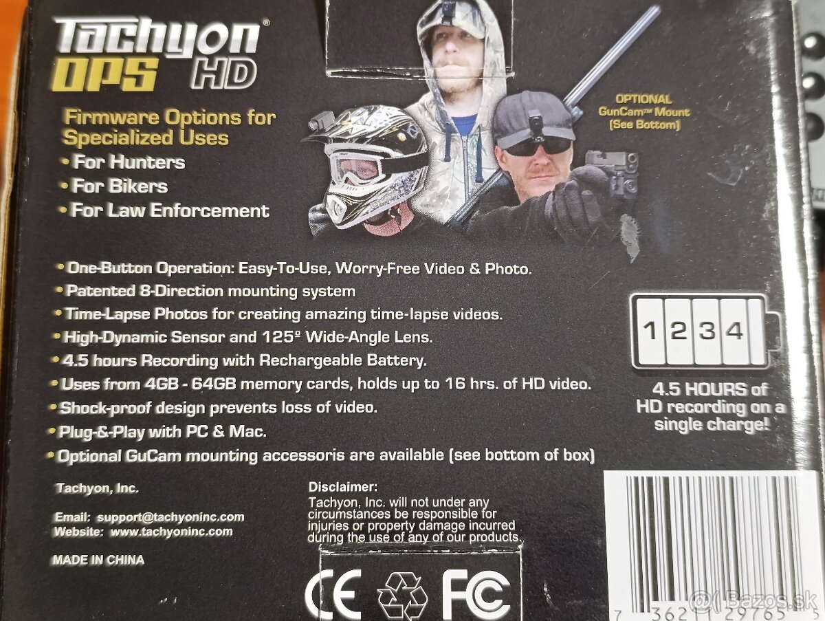 Tachyon motokamera + príslušenstvo - 7