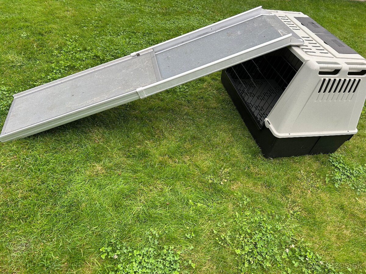 Prenosná klientka pre psy do auta + nástupnú rampu. - 7