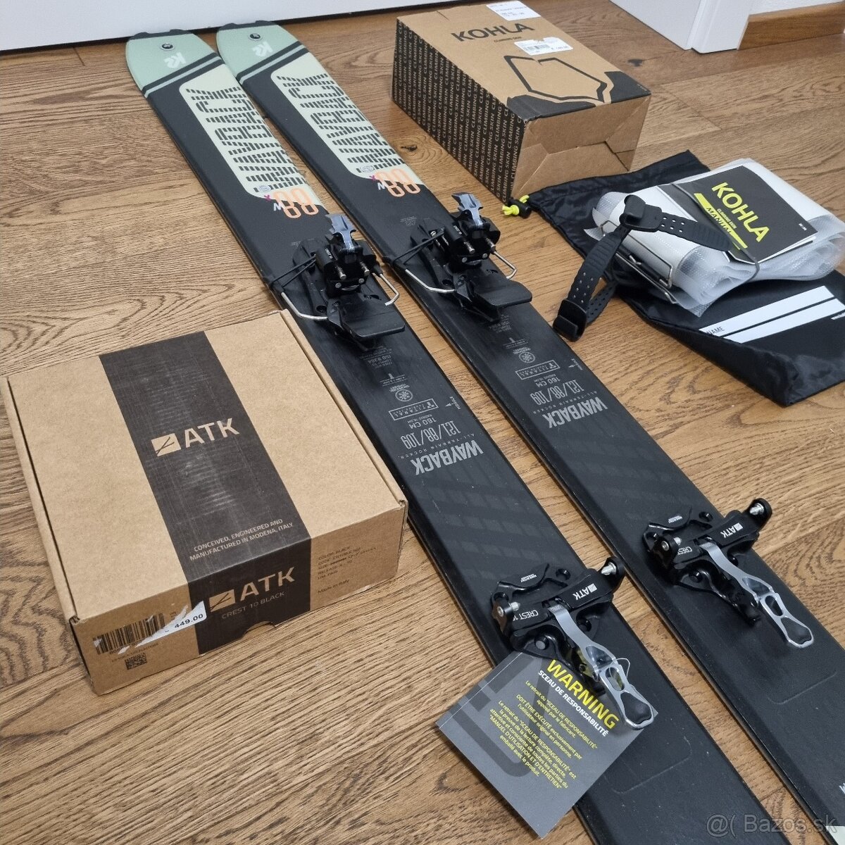 Nový skialp set K2 Wayback 88 W + viazko + pasy Kohla - 7