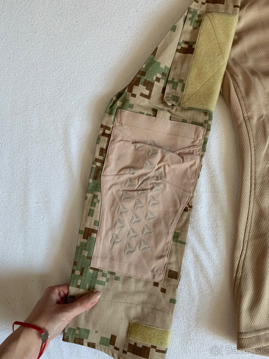 Taktické tričko combat púštne vzor digital - 7