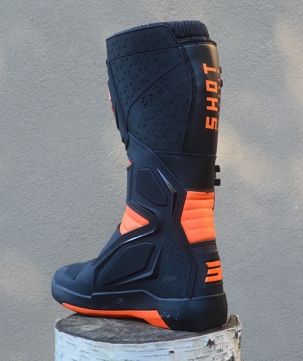 Čižmy SHOT oranžové čierne fluo - 7