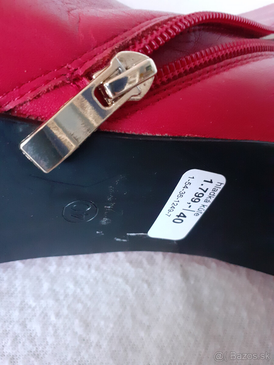 Dámske nízke kožené čižmy (čižmičky) Kate Gray č.40 - 7