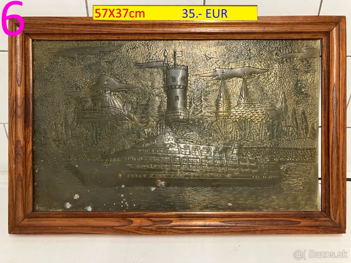 Obrazy pekné olejomaľby na plátne 9 kusov - 7