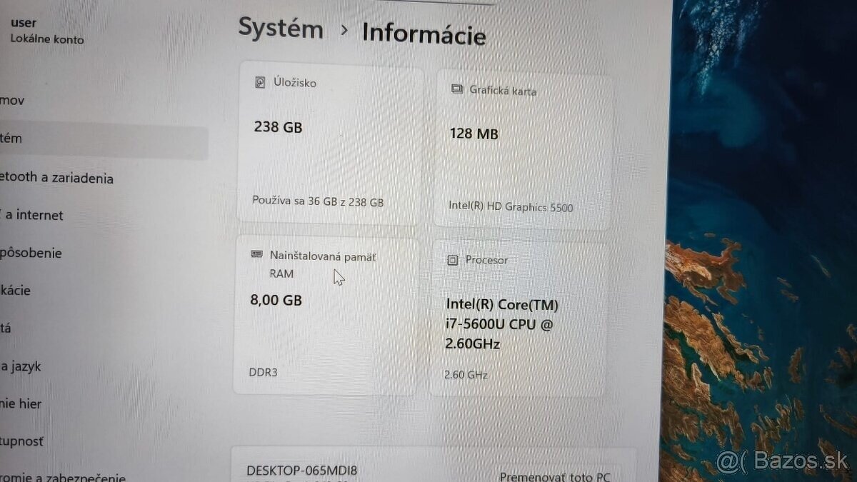 HP EliteBook 840 G2, Intel core I7, 8gb RAM, 240gb SSD - 7
