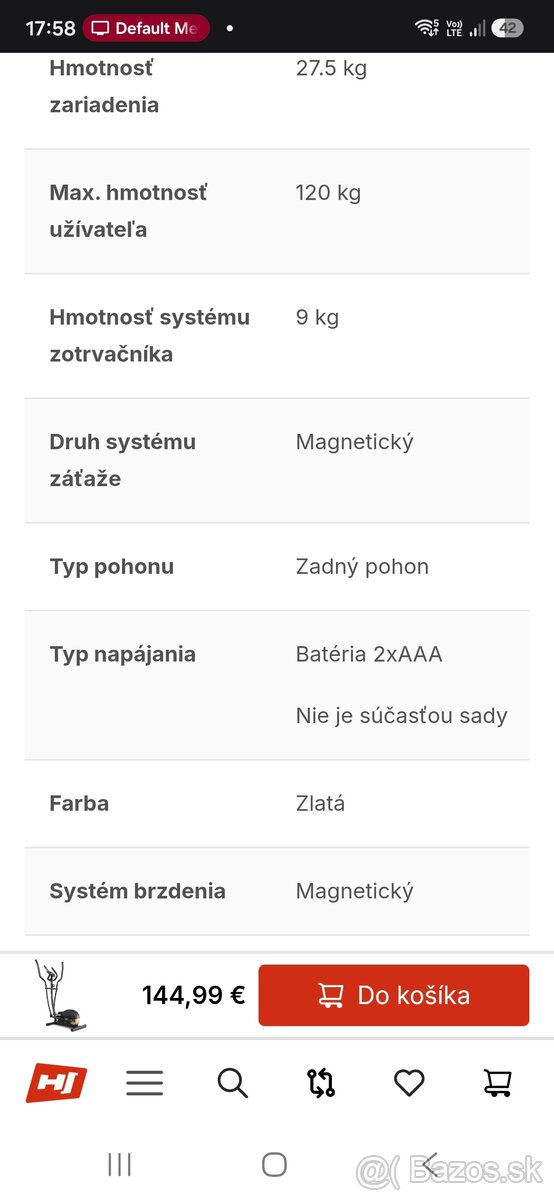 Magneticky eliptický trenažér - 7