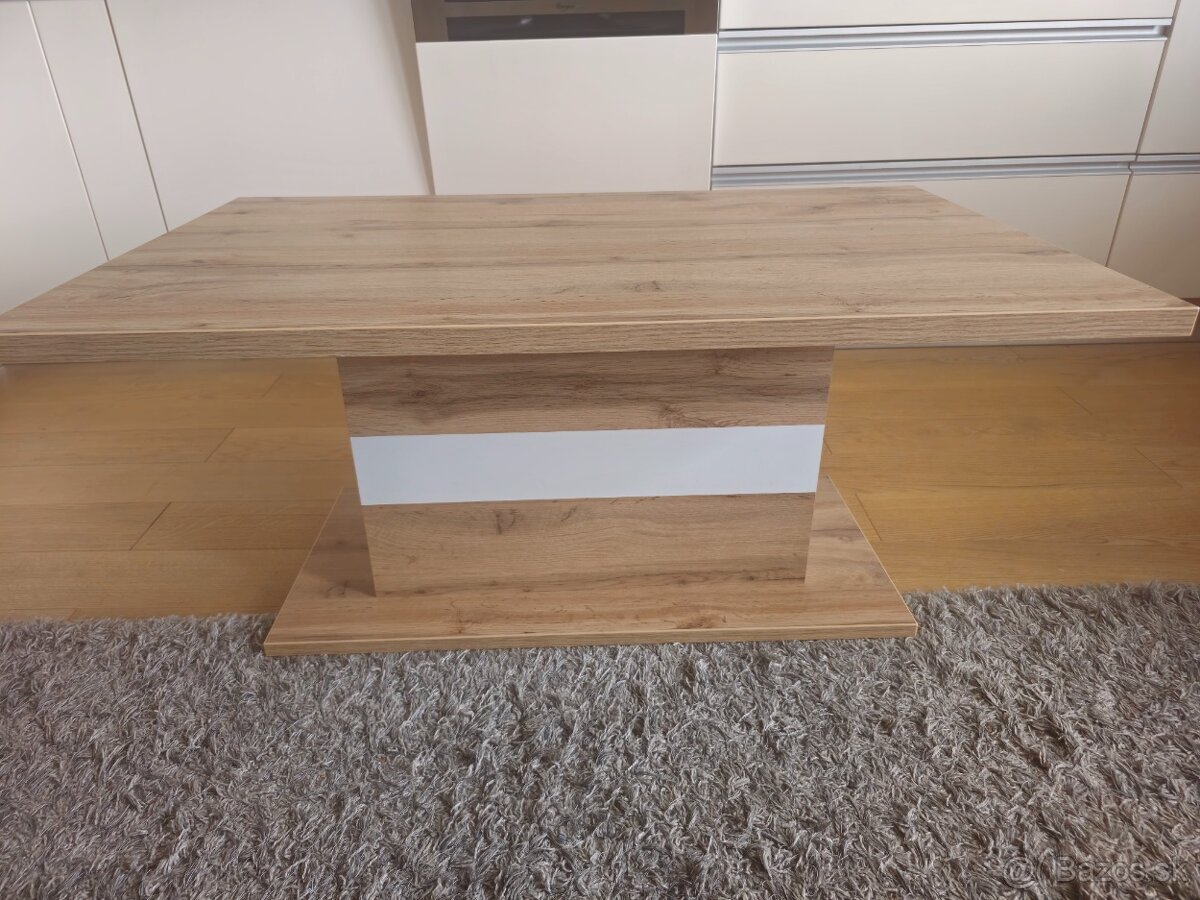 Predám veľký jedálenský stôl so stoličkami + menší stolík - 7