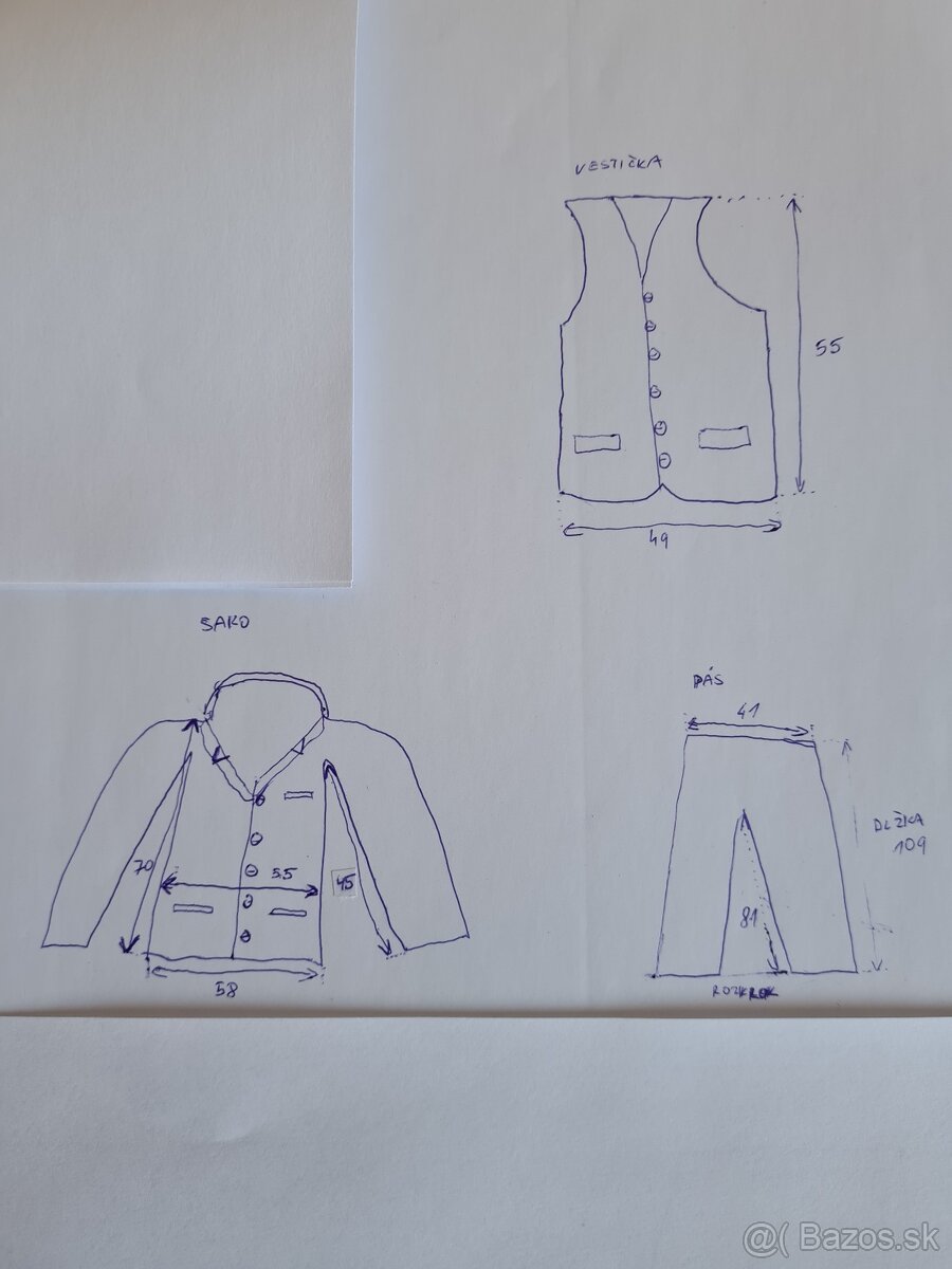 Pánsky oblek + vestička - 7