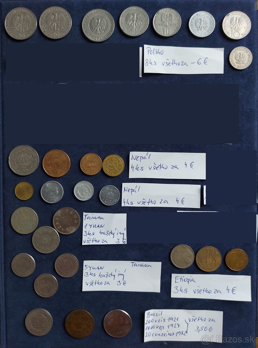 Zbierka mincí - rôzne SVET + Rakúsko numizmatika (doplnené) - 7