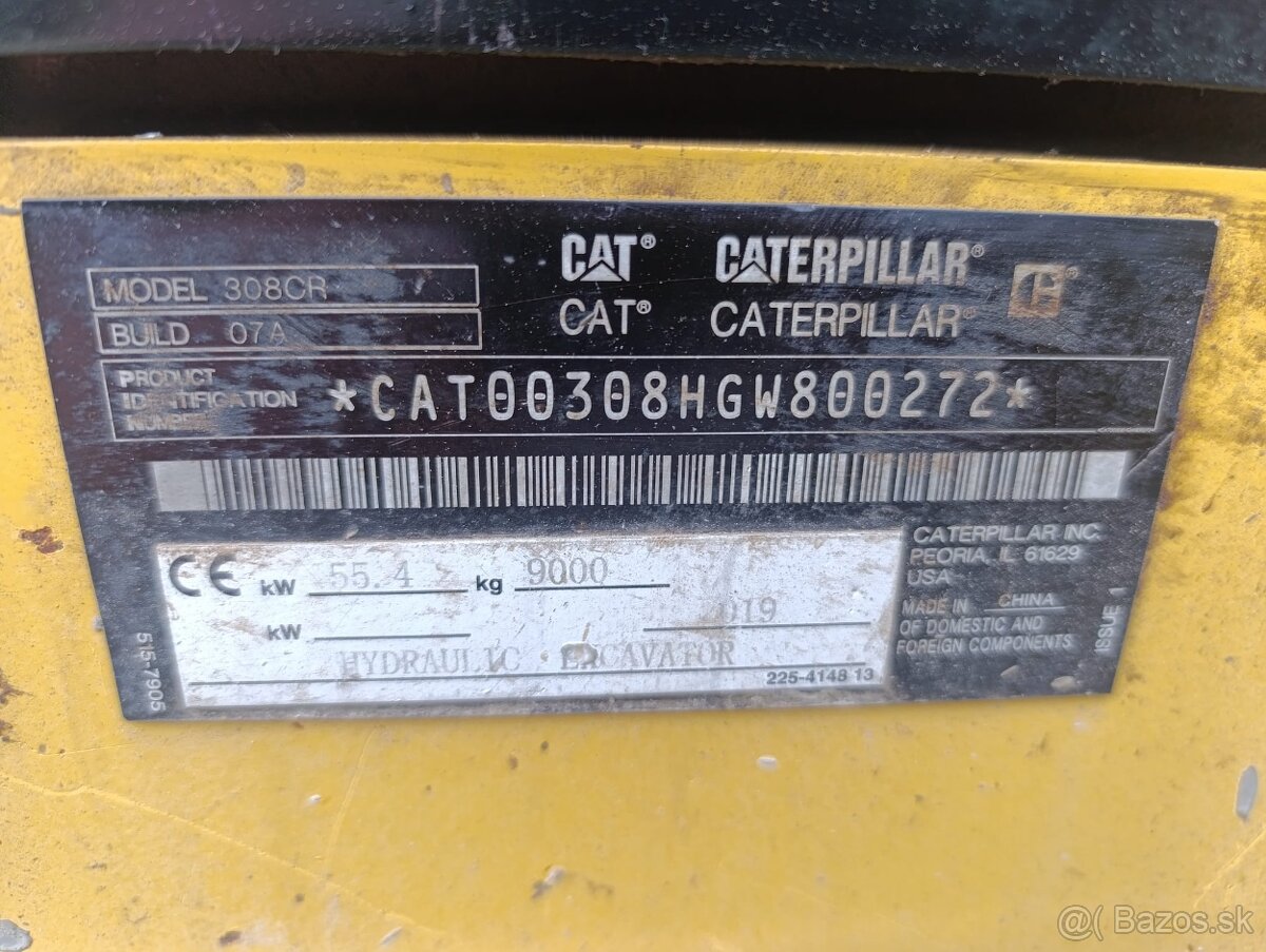 Pásový minibagr CAT 308 ČR - 7